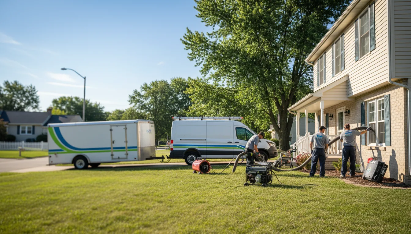 Flooded Basement Restoration And Cleanup With Repair in Wayland, IA near me